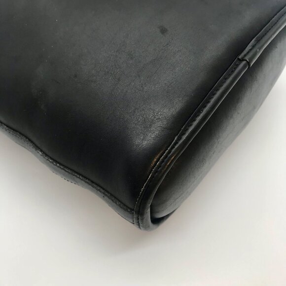 Brighton Black Leather Bucket Bag - Picture 6 of 11